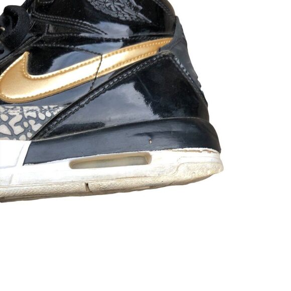 RARE Nike Air Jordan 1 Legacy 312 Black Gold Patent Size 7.5 - Picture 12 of 16